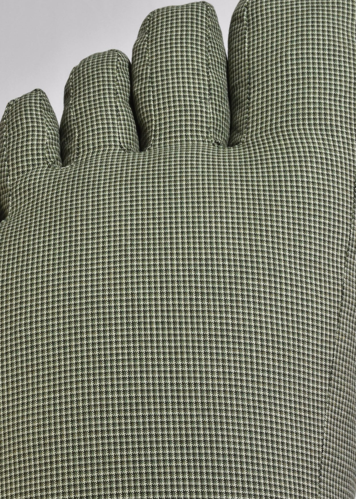Foot Pillow in Green Tweed