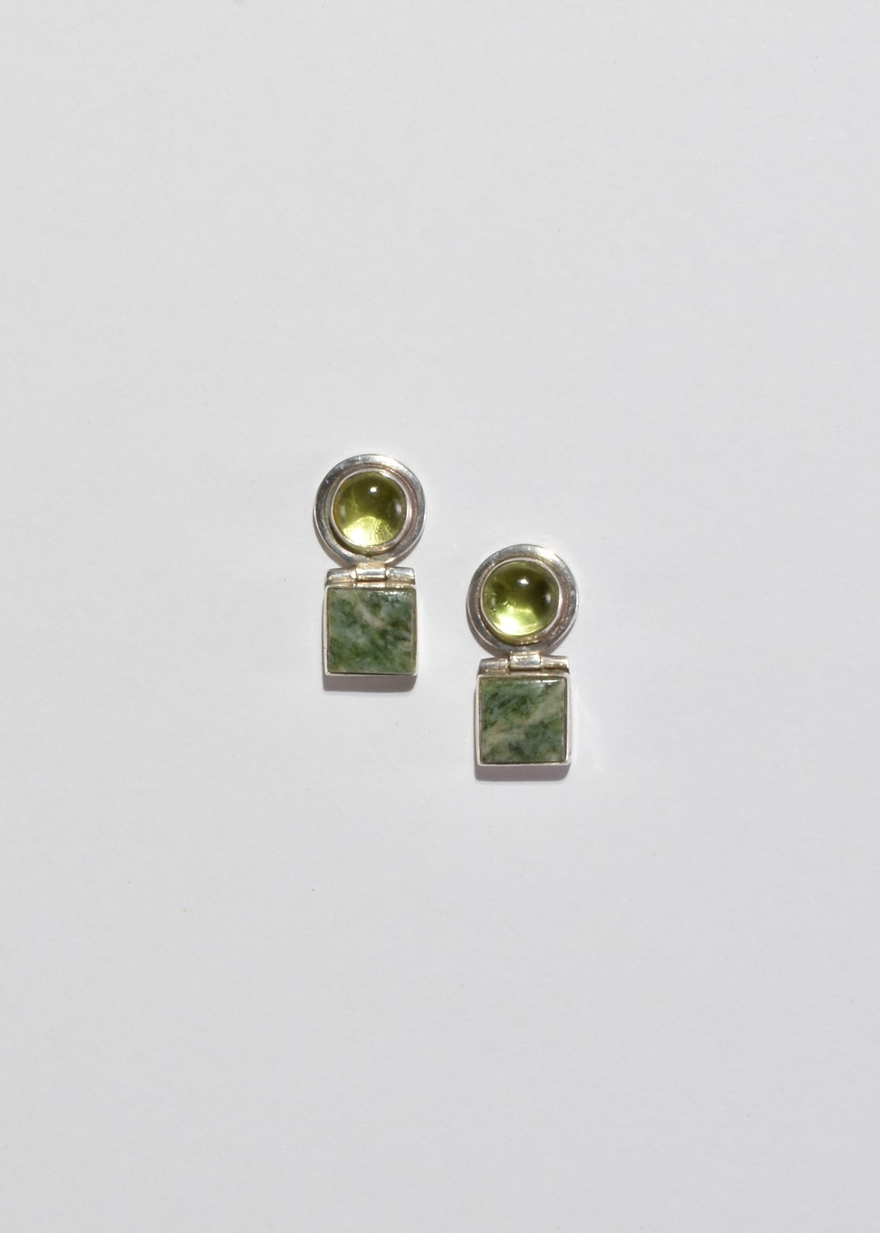 Peridot and Serpentine Earrings