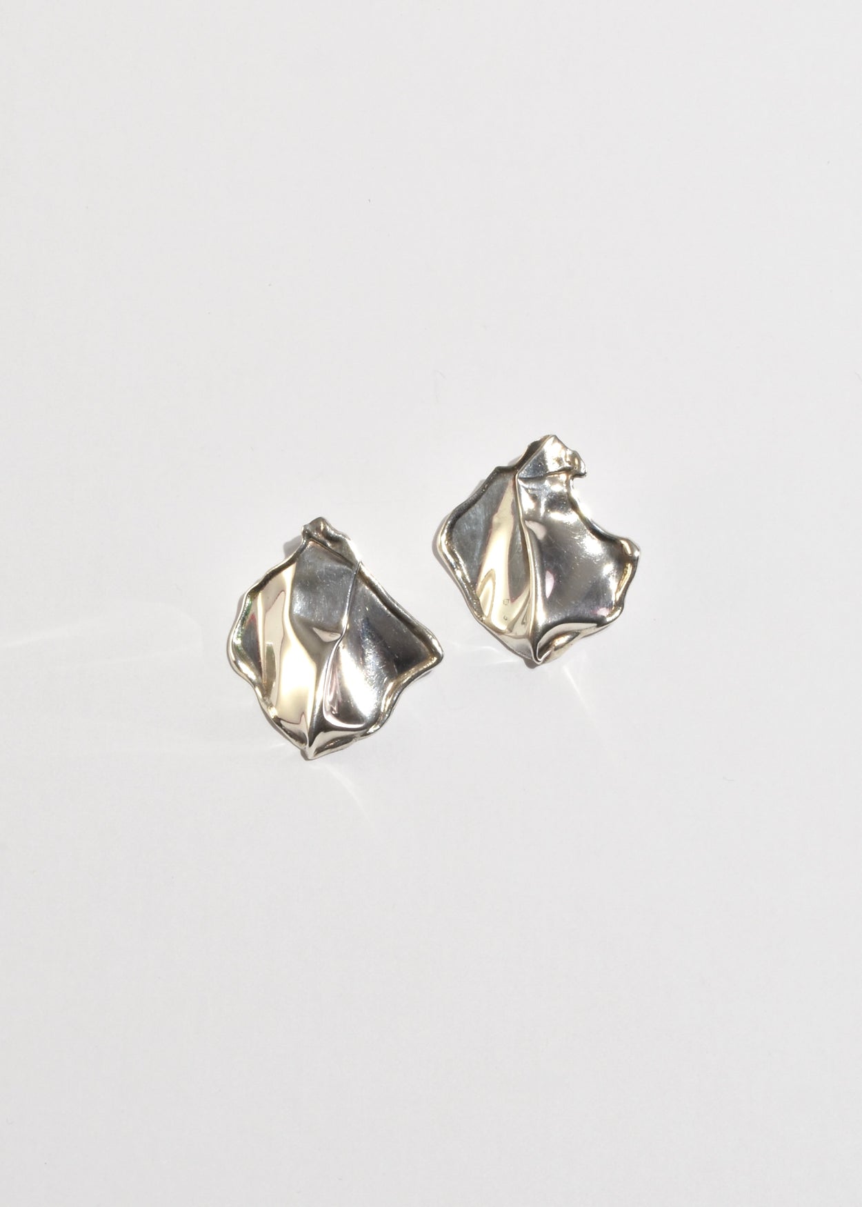 Crushed Sterling Earrings