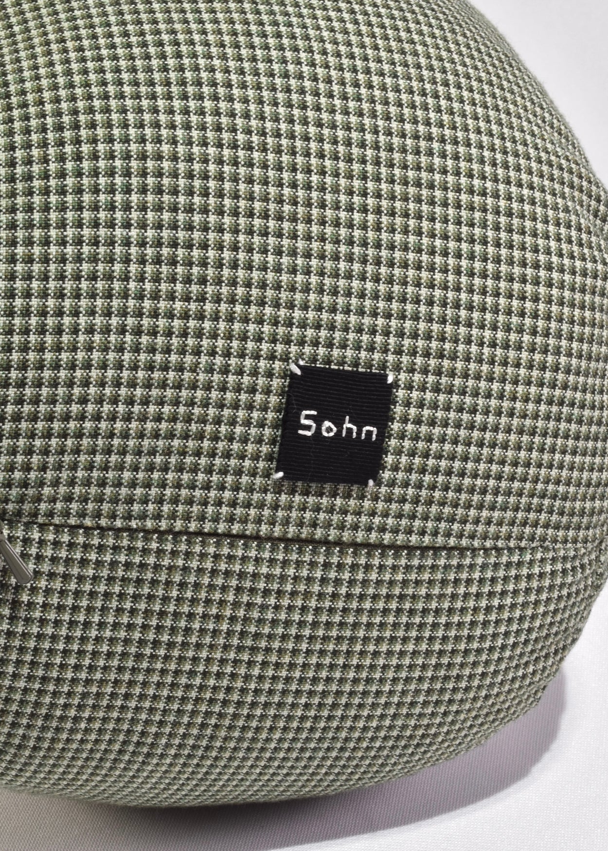 Foot Pillow in Green Tweed