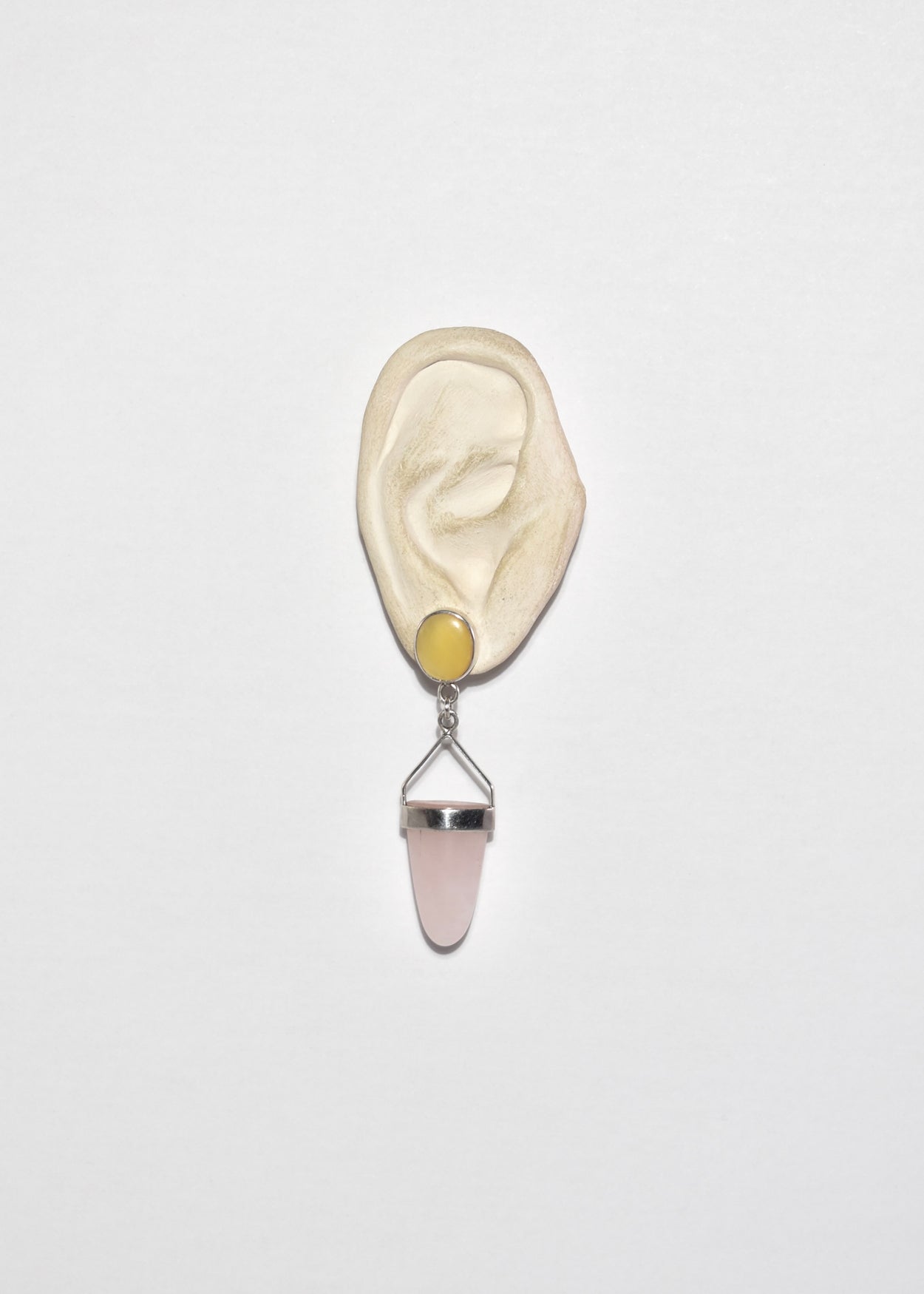 Rose Quartz Cat's Eye Earrings