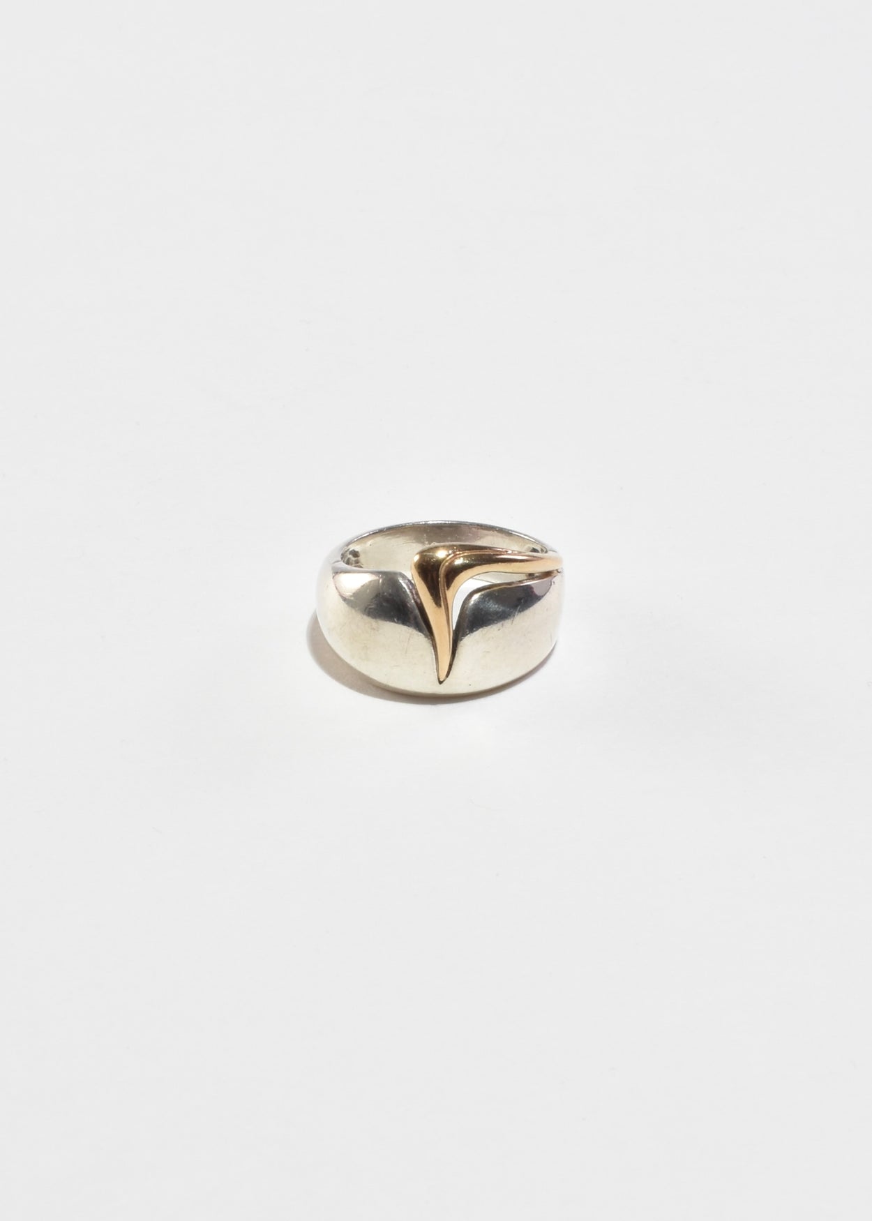 Modernist Two-Tone Ring