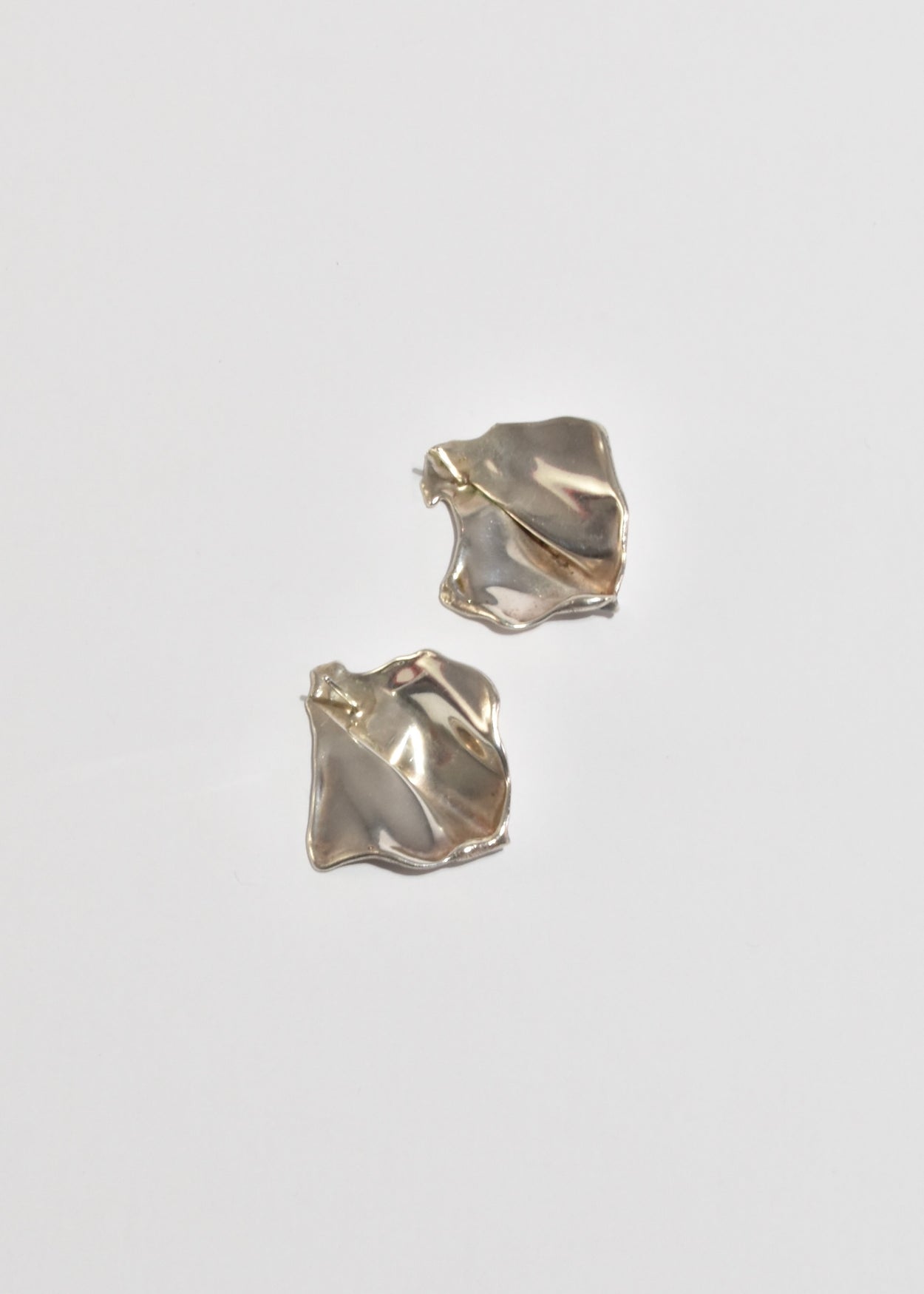 Crushed Sterling Earrings
