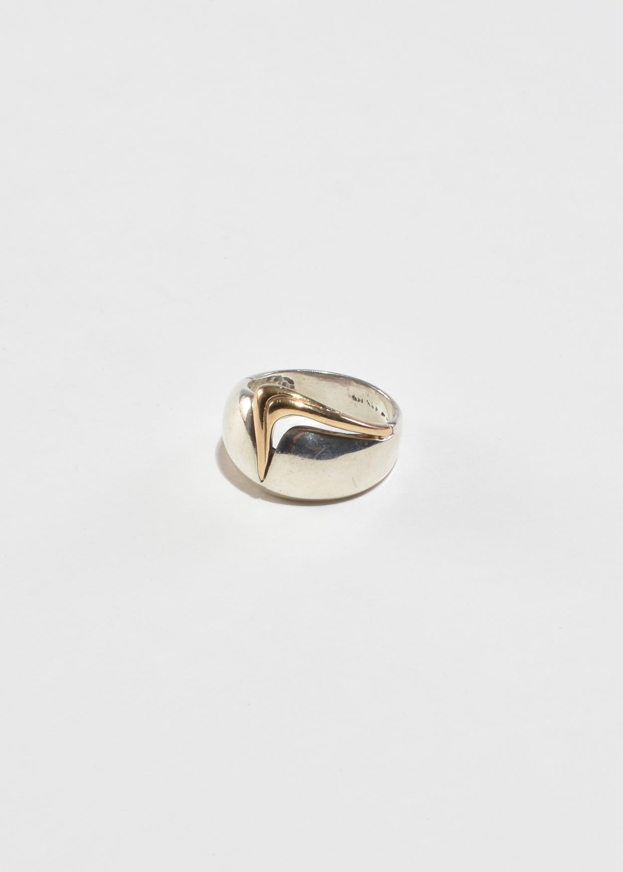 Modernist Two-Tone Ring
