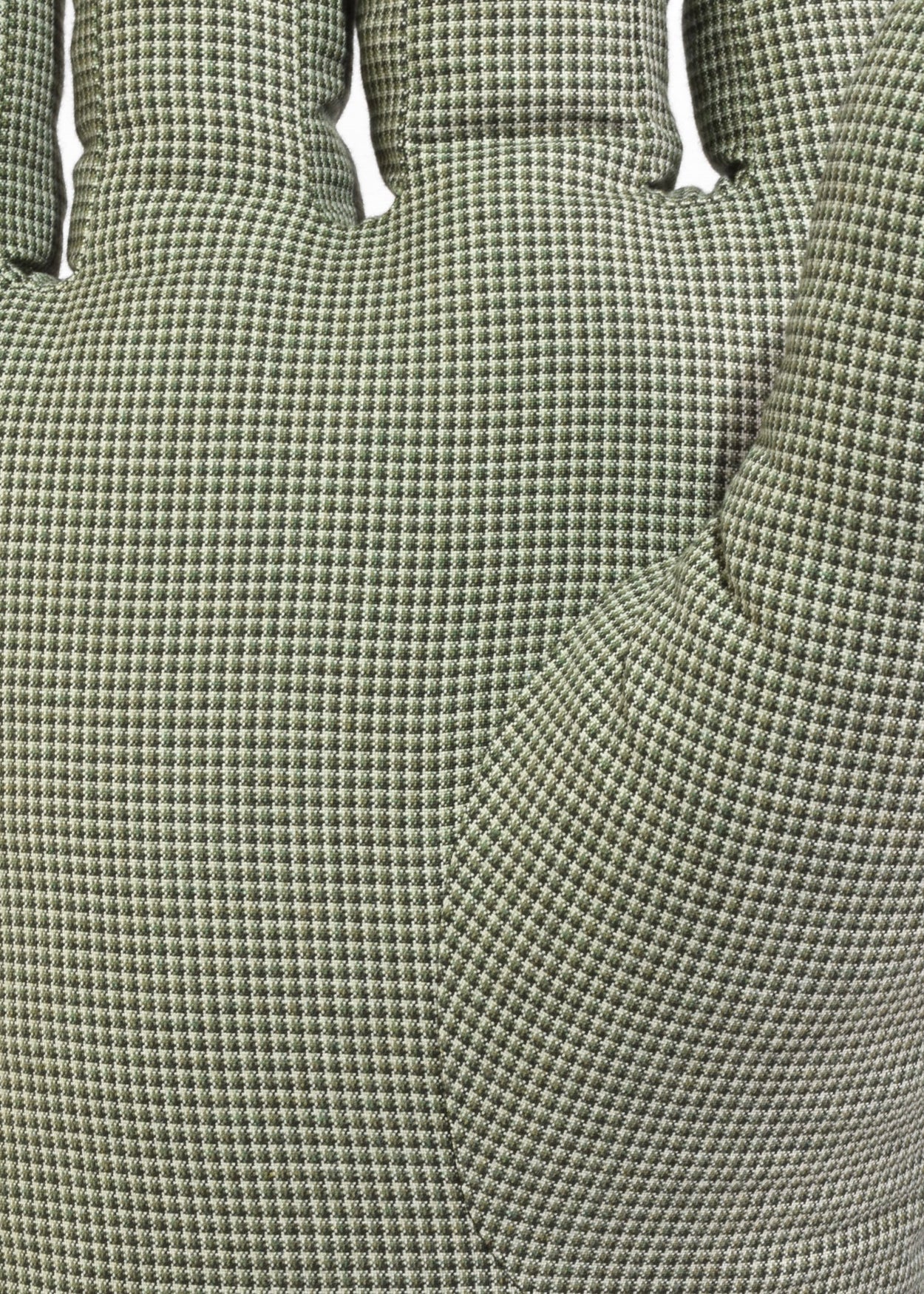 Right Hand Pillow in Green Tweed
