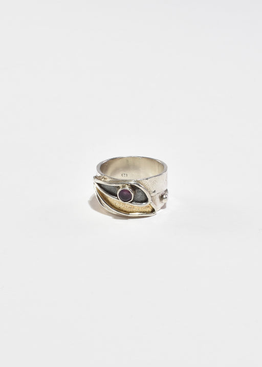 Amethyst Arts & Crafts Ring