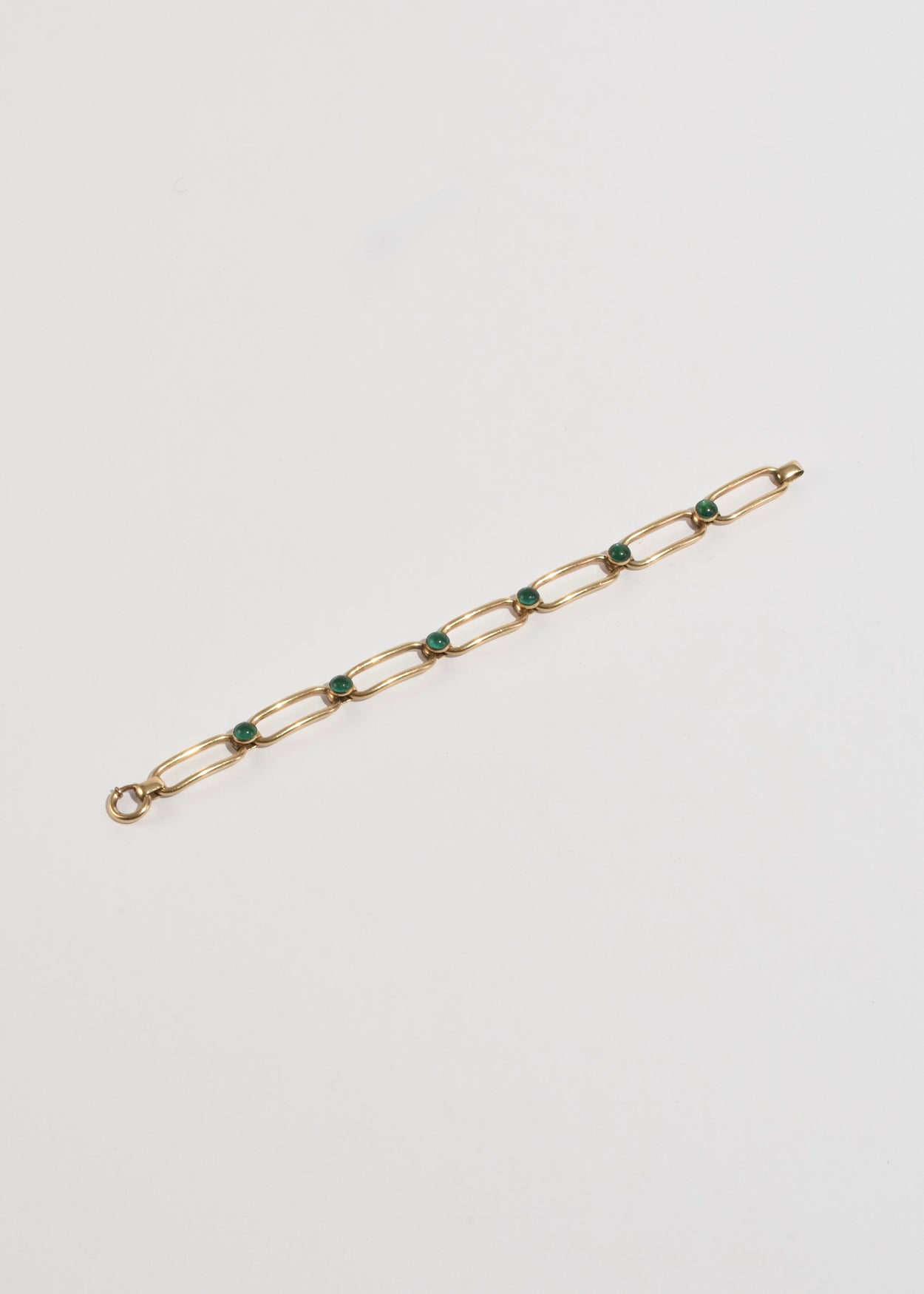 Tourmaline Gold Link Bracelet