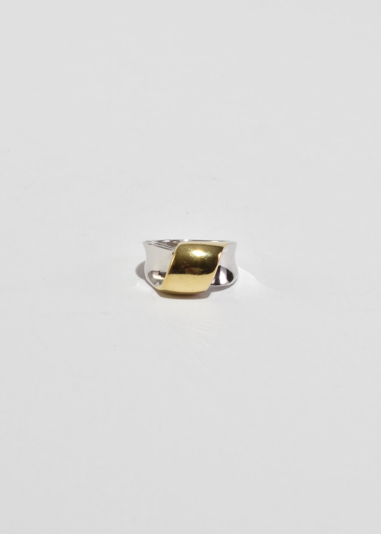 Two-Tone Loop Ring