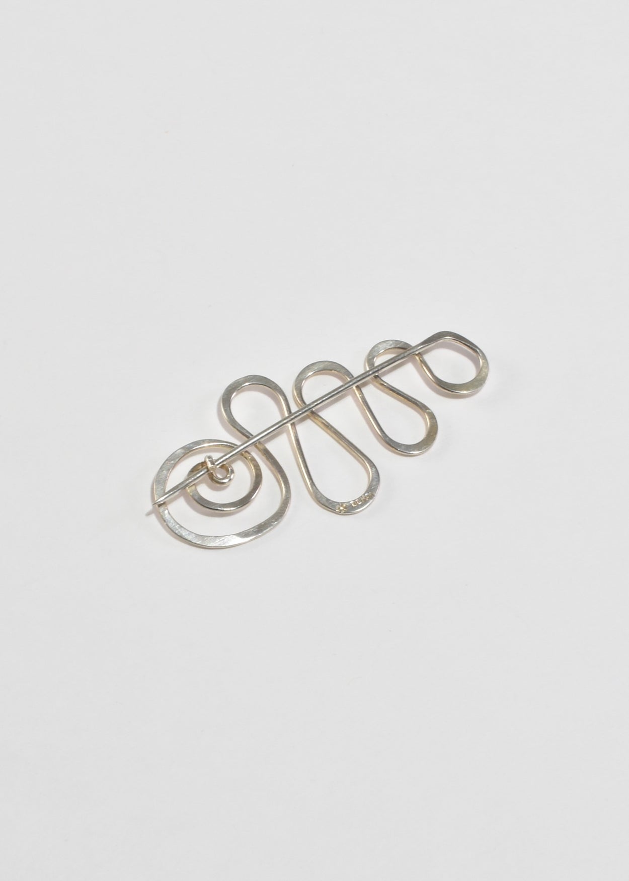 Abstract Spiral Brooch