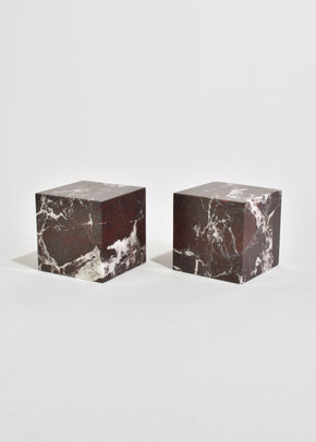 Marble Cube Bookend