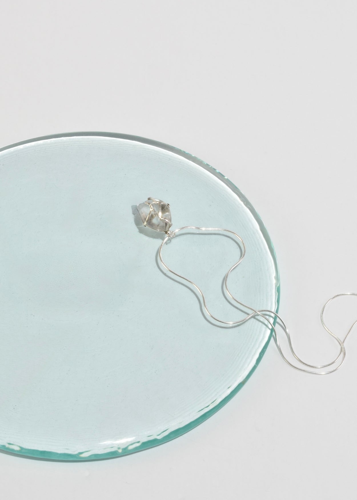 Caged Quartz Pendant Necklace