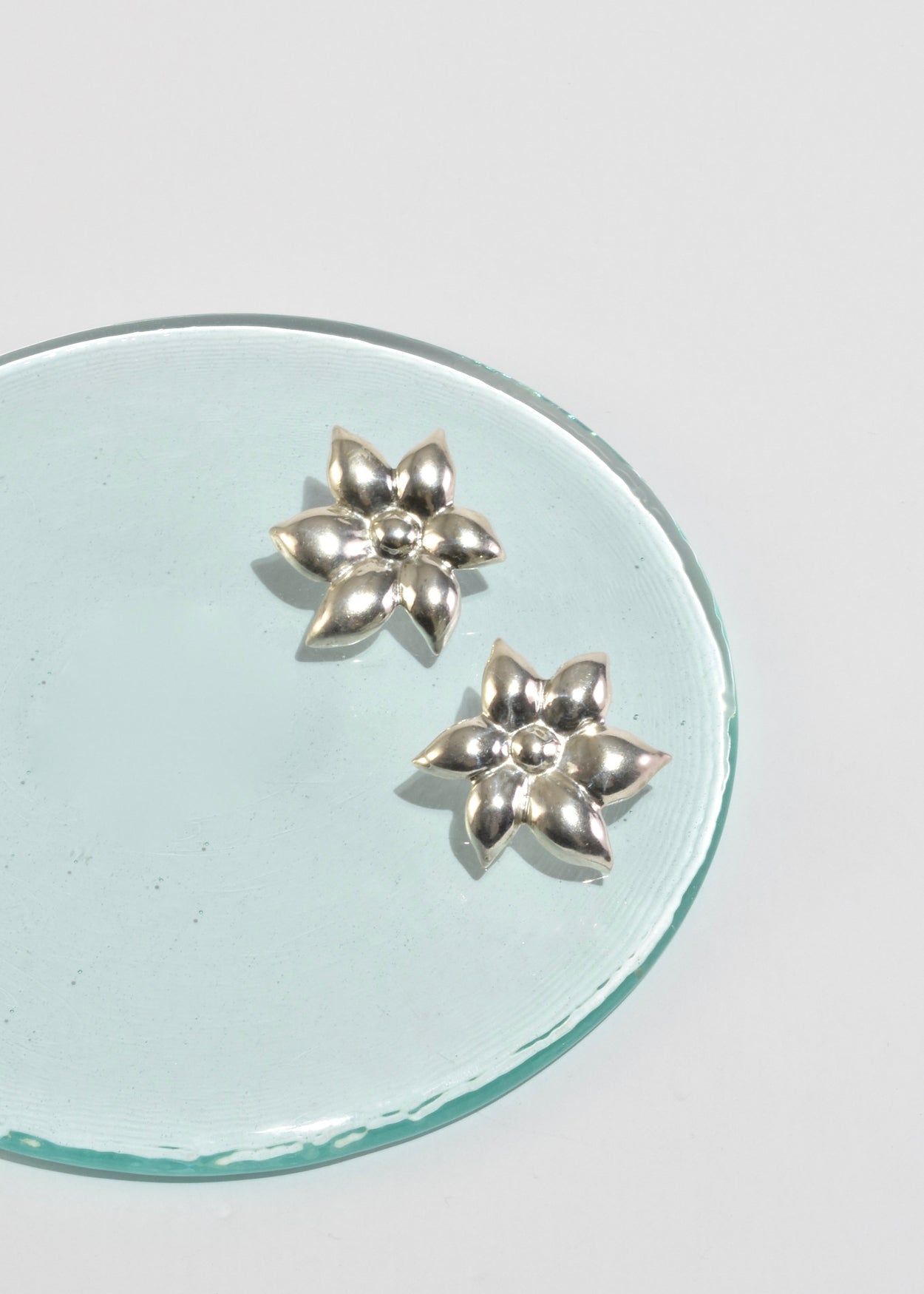 Sterling Flower Earrings