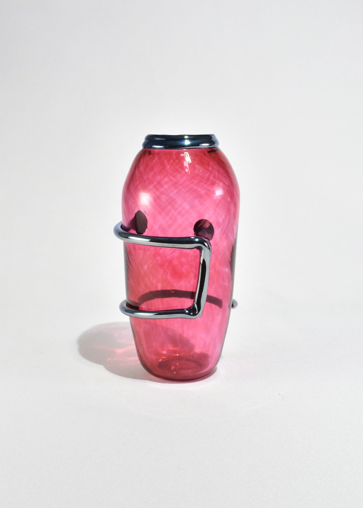 Pink Art Glass Vase