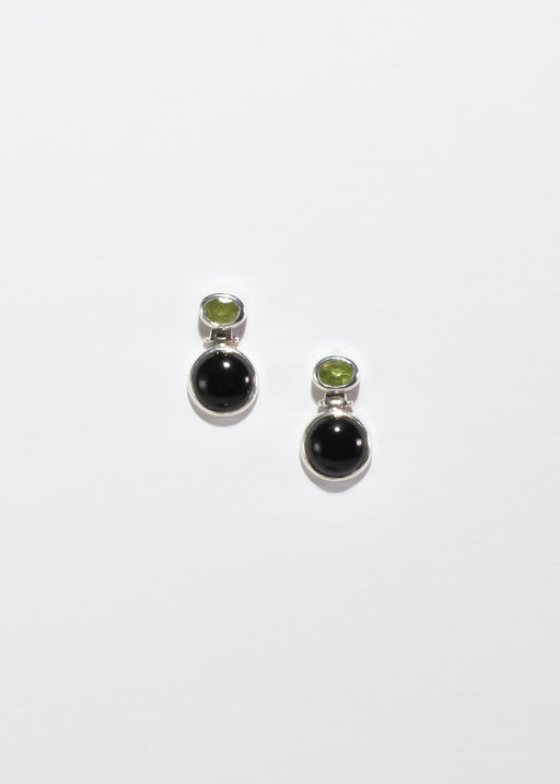 Peridot Onyx Earrings