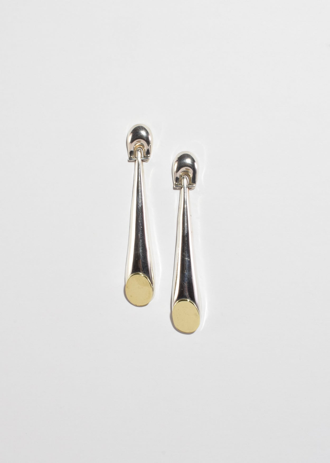 Two-Tone Statement Earrings