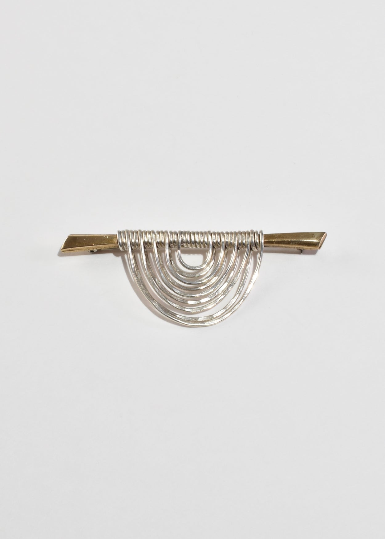 Draped Two-Tone Brooch