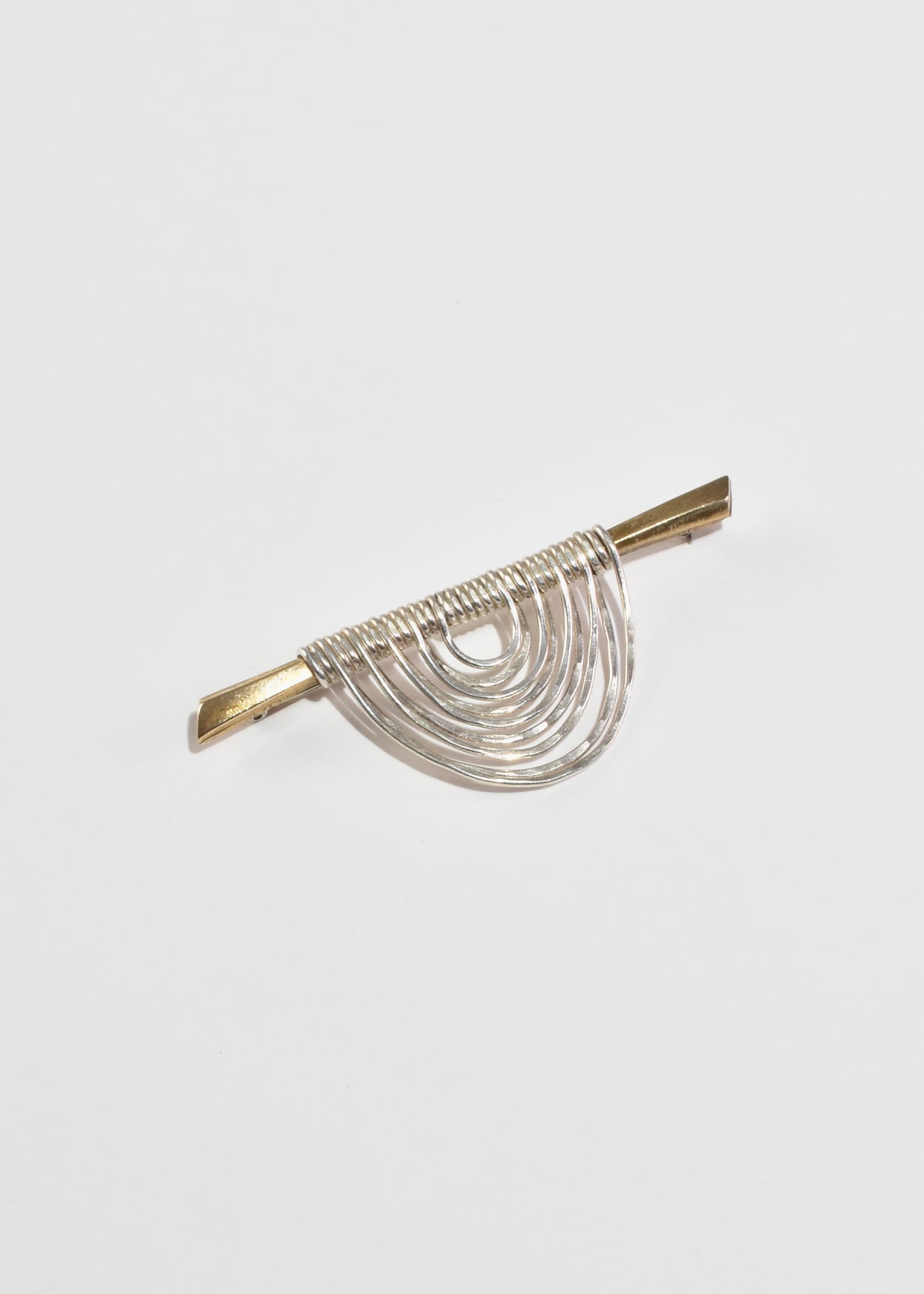 Draped Two-Tone Brooch