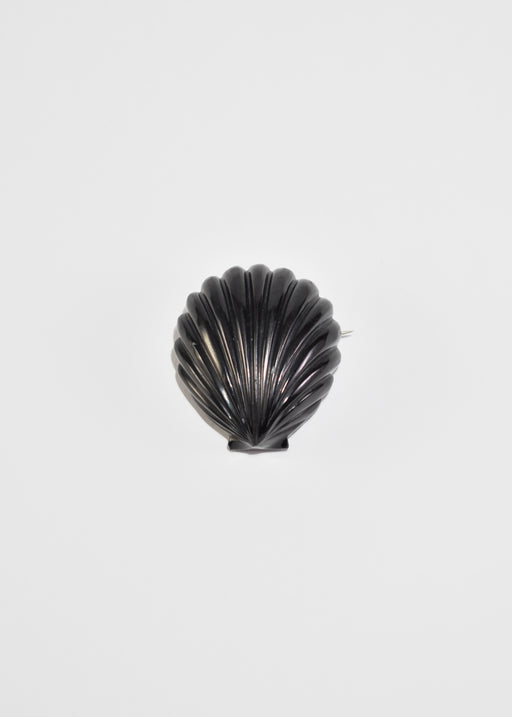 Black Shell Brooch