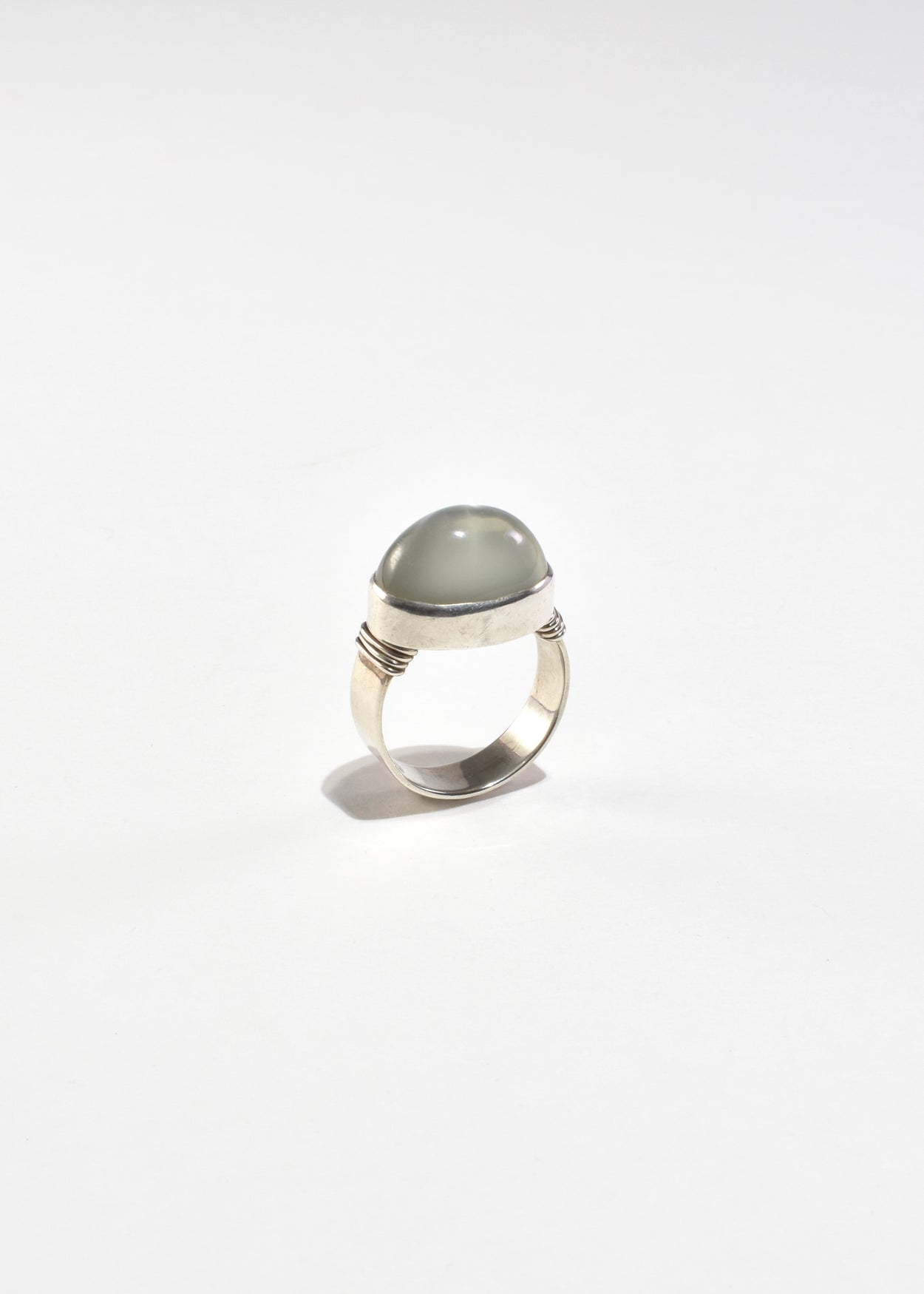 Domed Moonstone Ring