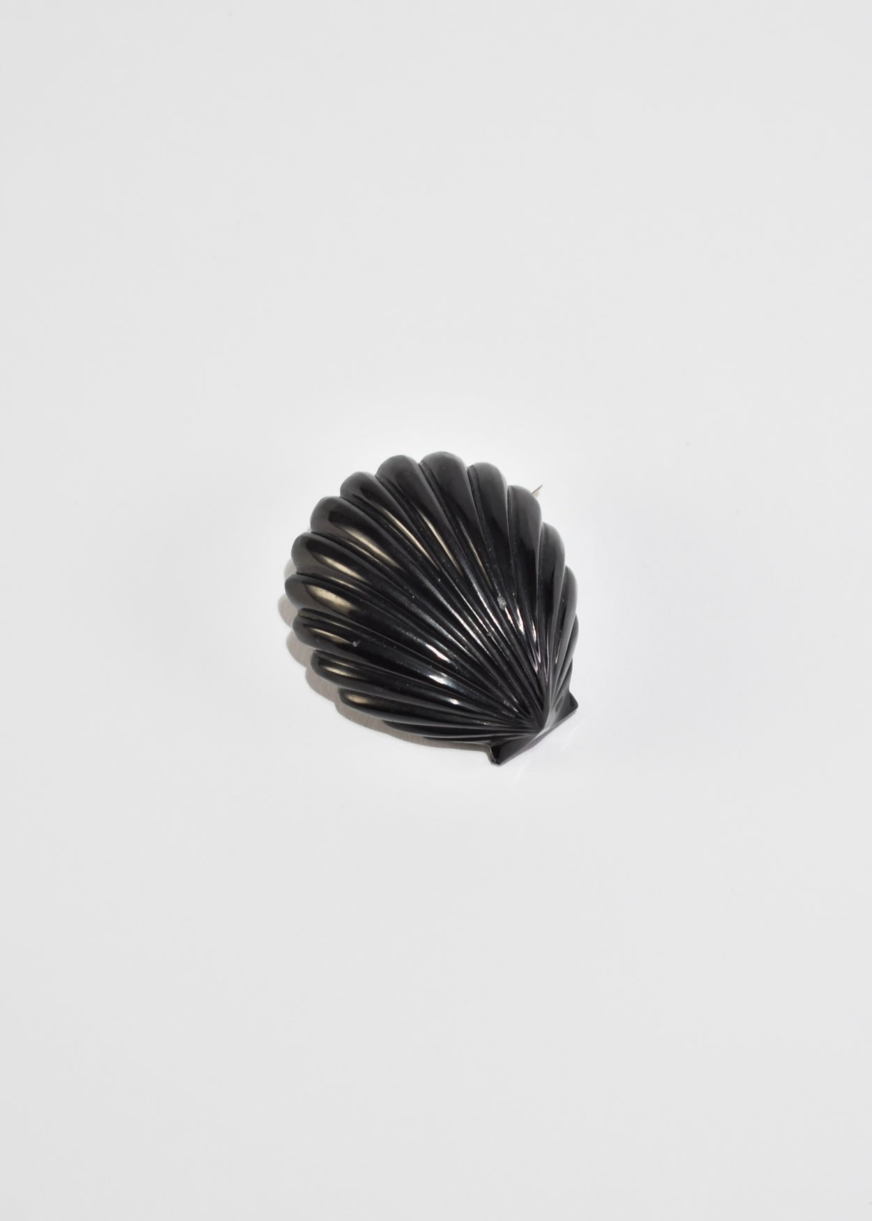 Black Shell Brooch