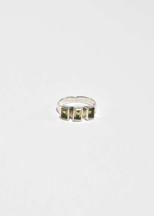 Triple Peridot Ring