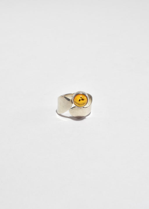 Abstract Amber Ring
