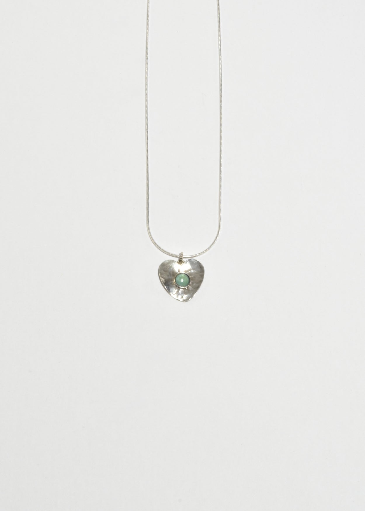 Aventurine Heart Pendant Necklace