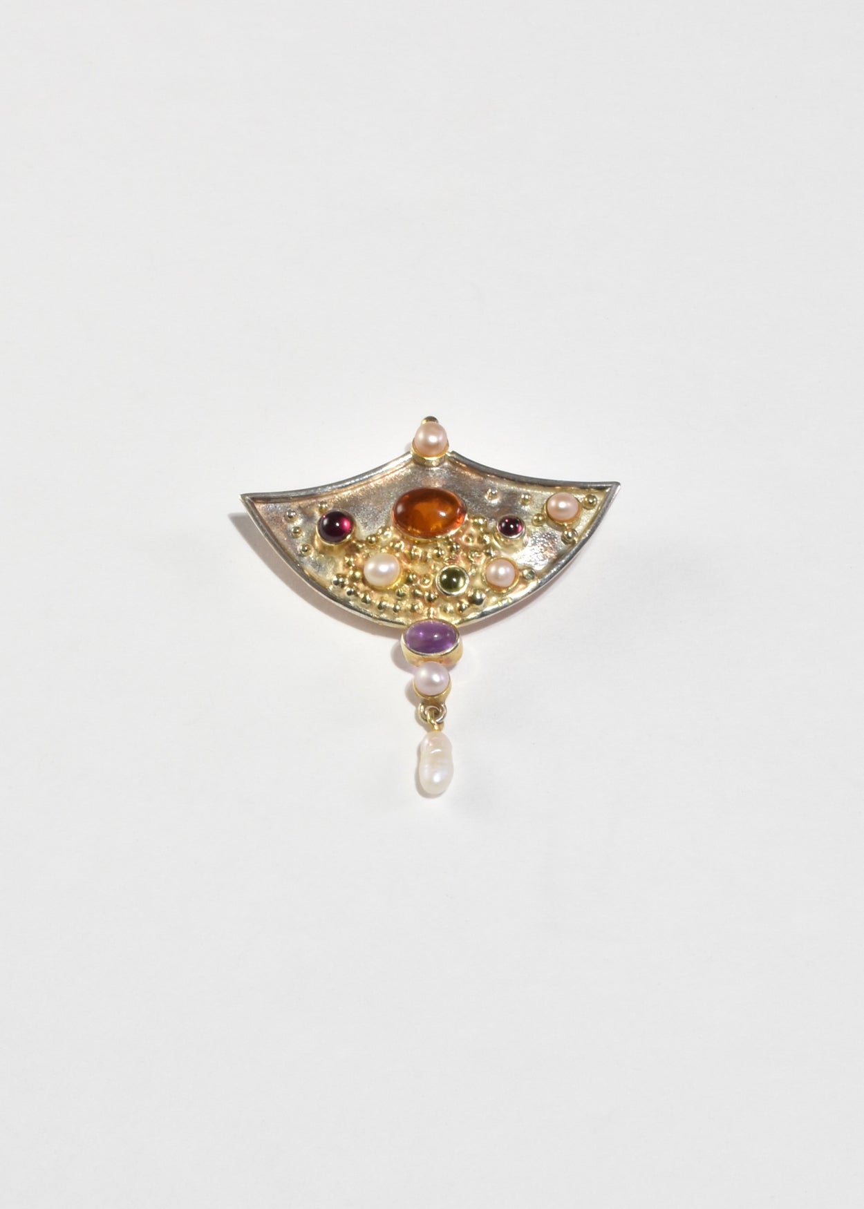Multi Stone Brooch
