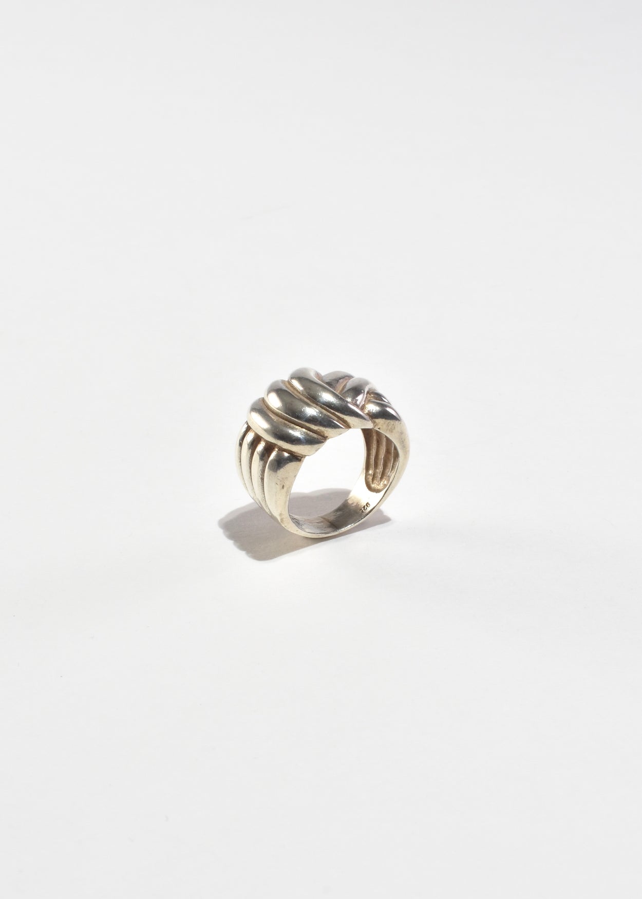 Sculptural Ribbed Ring