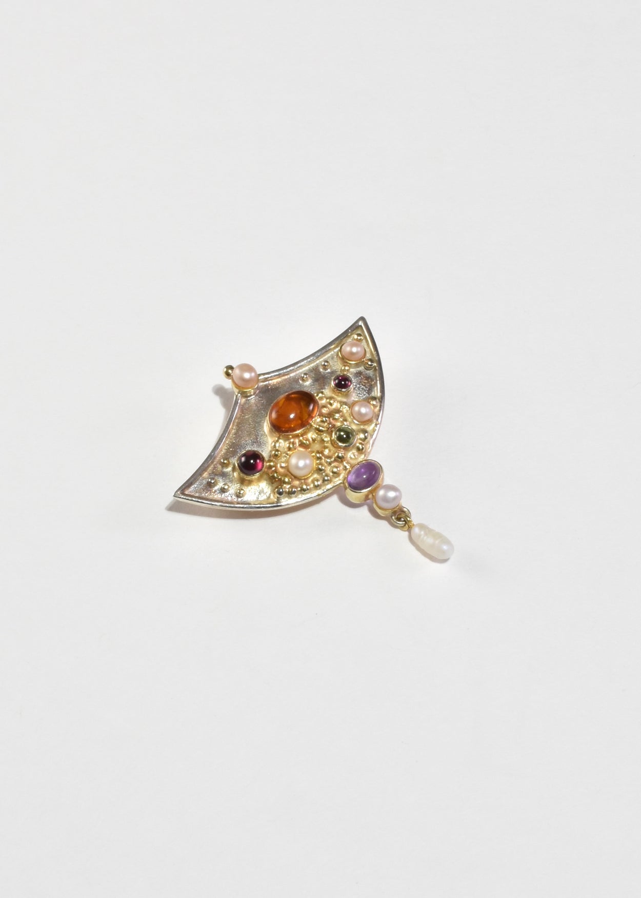 Multi Stone Brooch