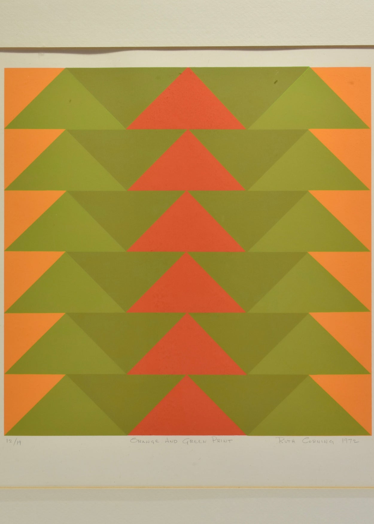 Geometric Print, Framed
