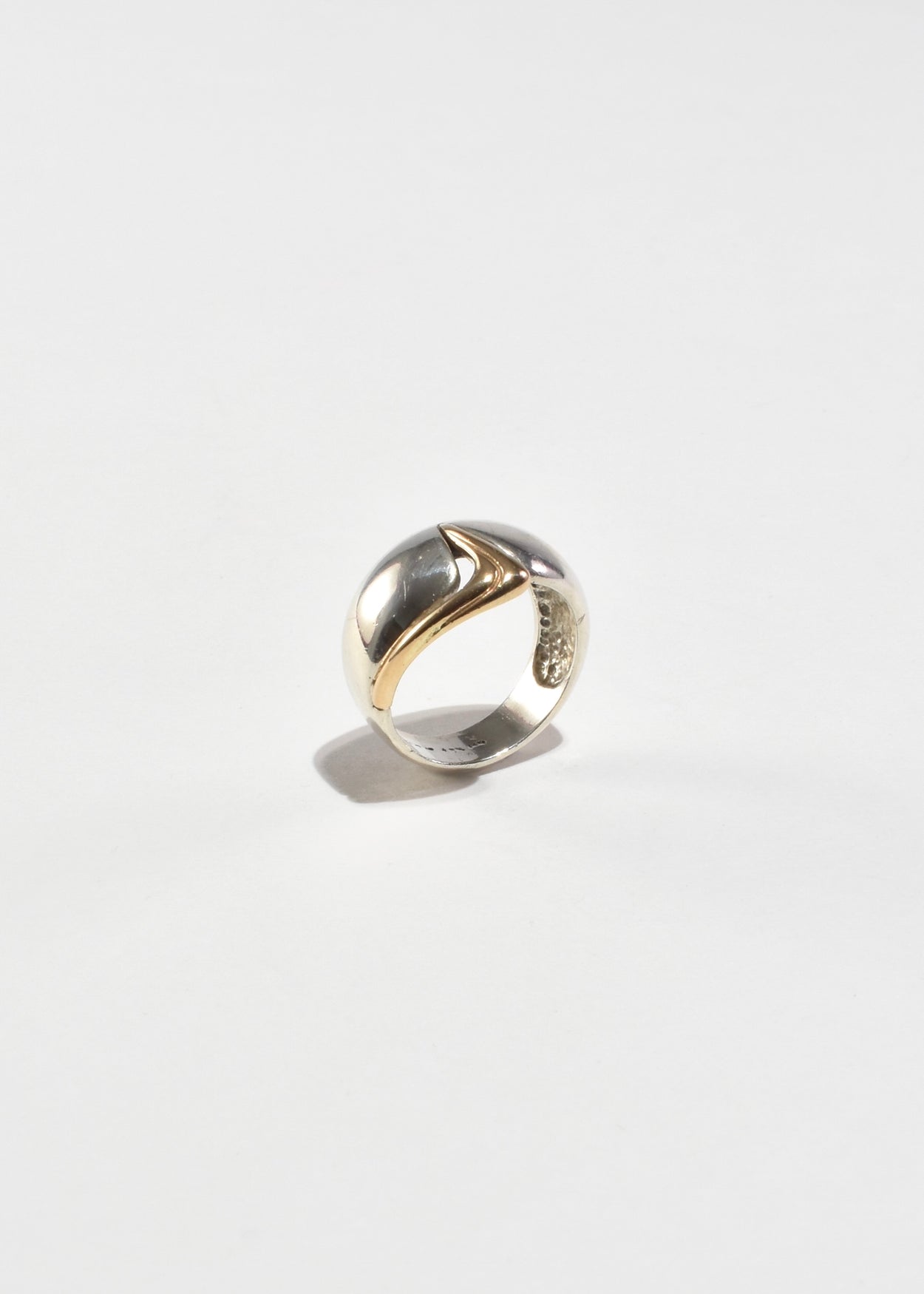 Modernist Two-Tone Ring