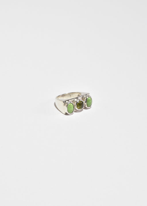 Peridot Gaspeite Ring