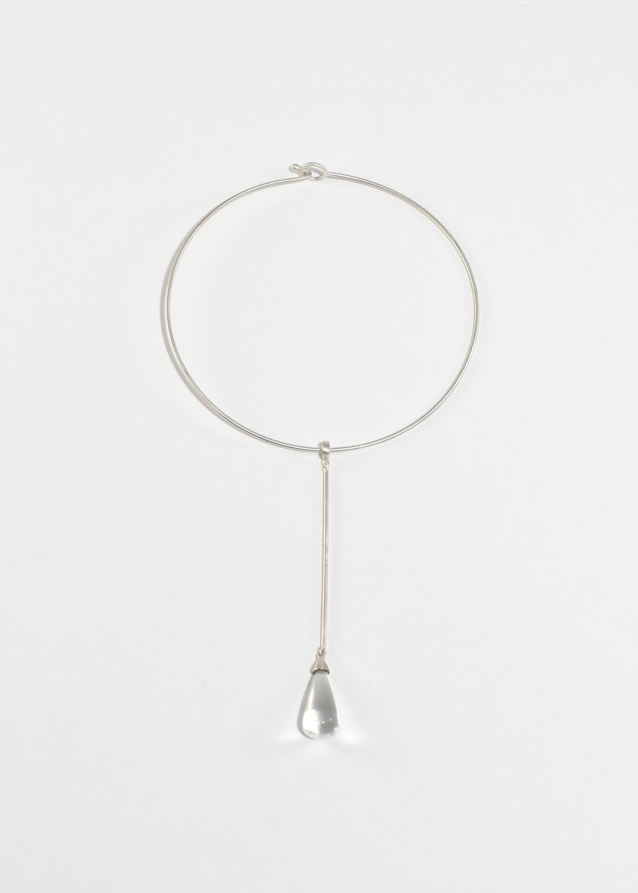 Quartz Teardrop Collar Necklace