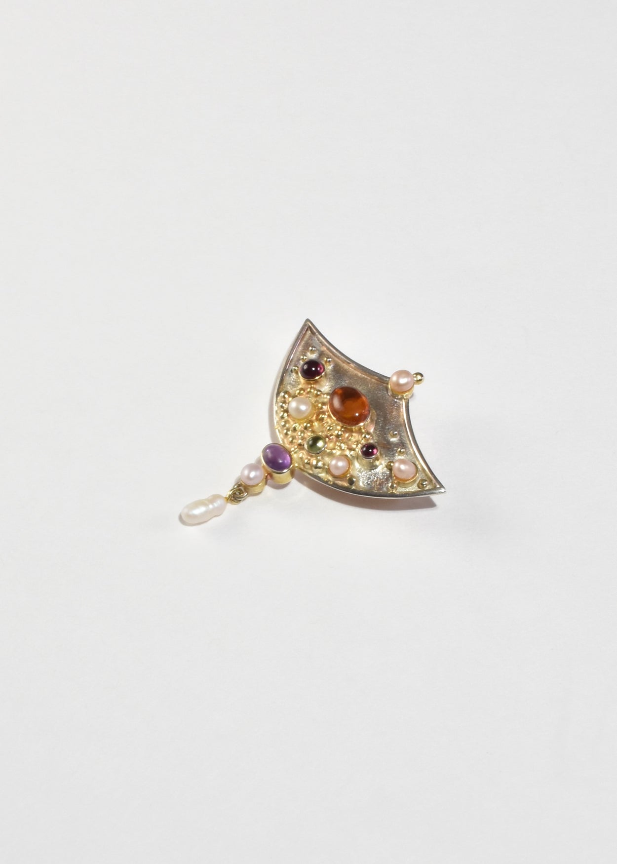 Multi Stone Brooch