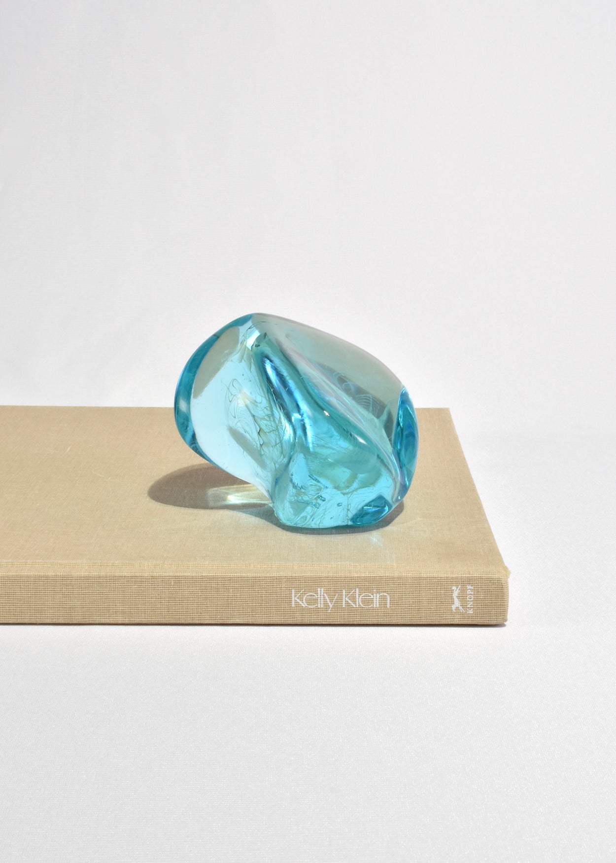 Blue Glass Paperweight