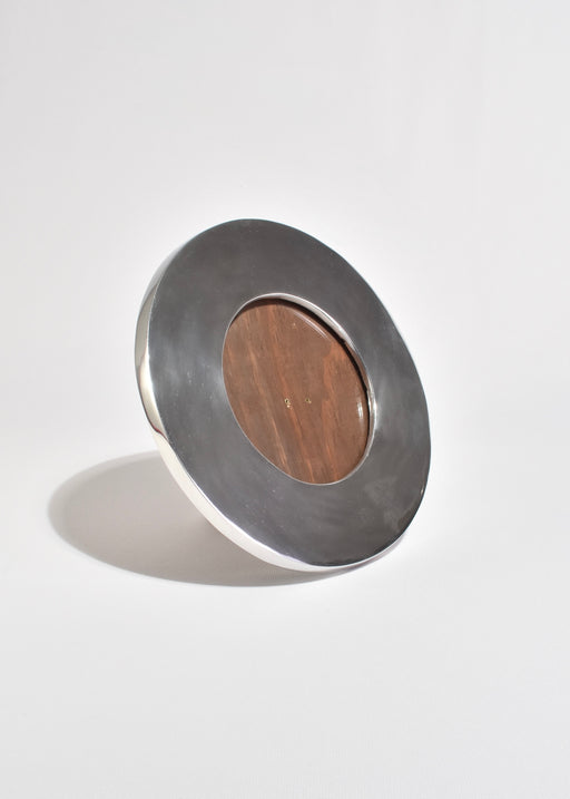 Round Pewter Picture Frame