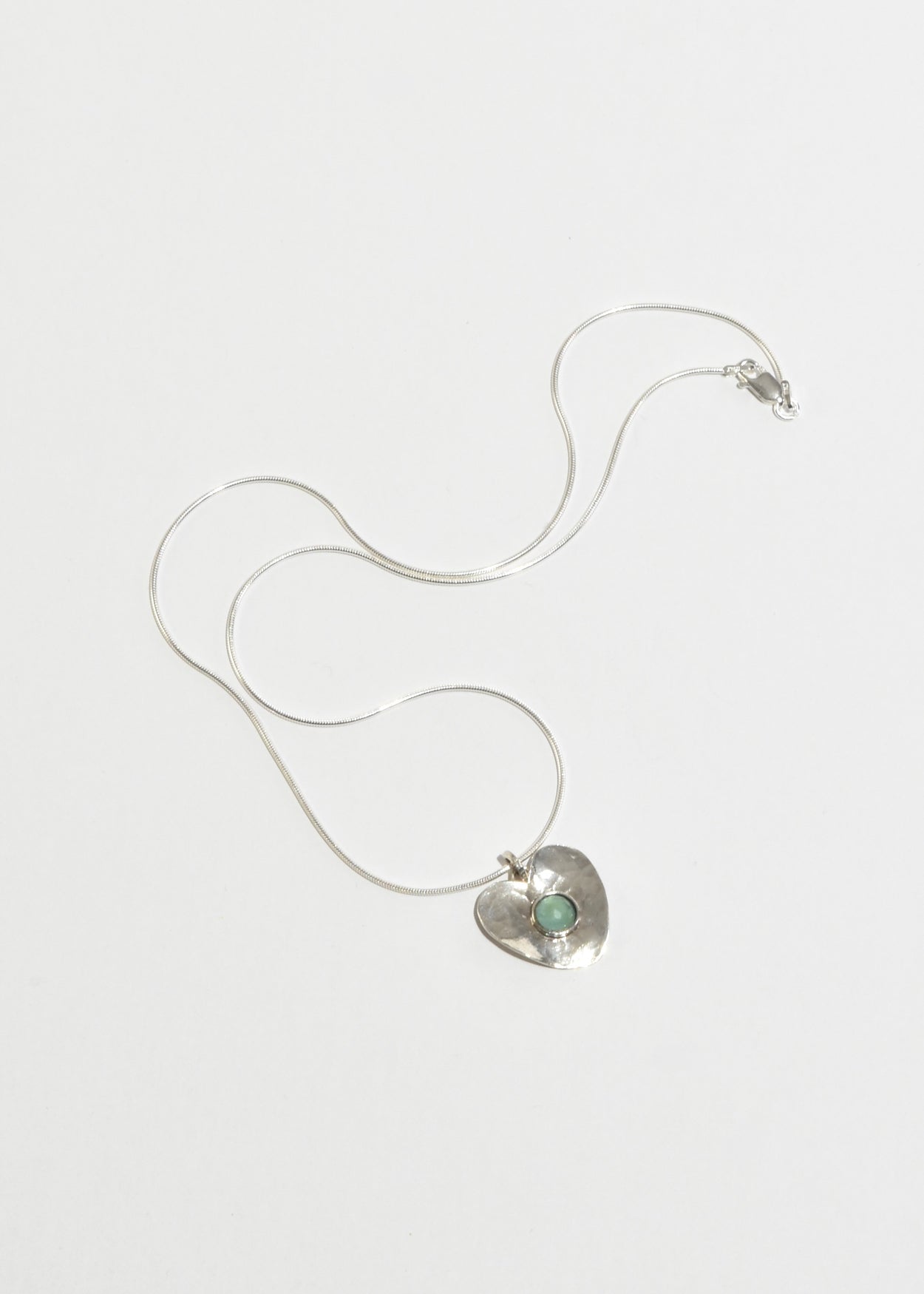 Aventurine Heart Pendant Necklace