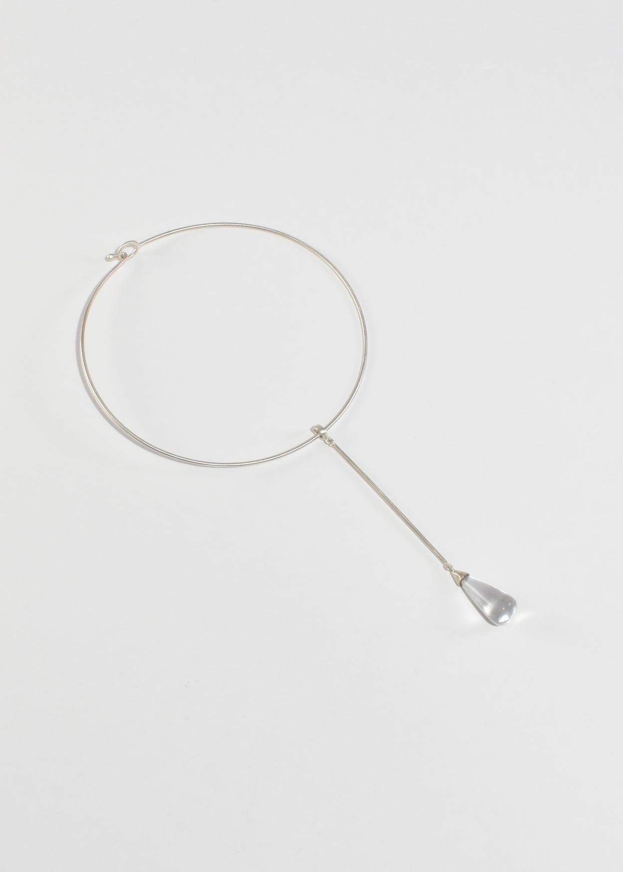 Quartz Teardrop Collar Necklace
