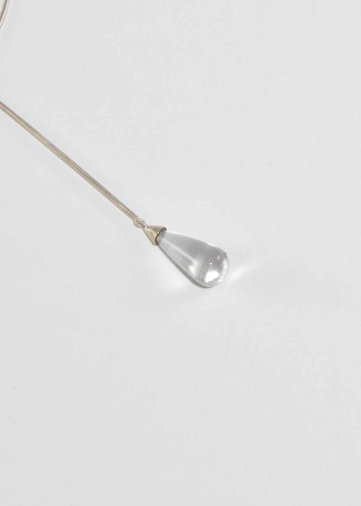Quartz Teardrop Collar Necklace