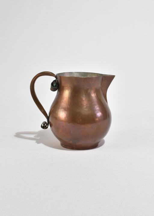 Hand-Crafted Copper Pitcher