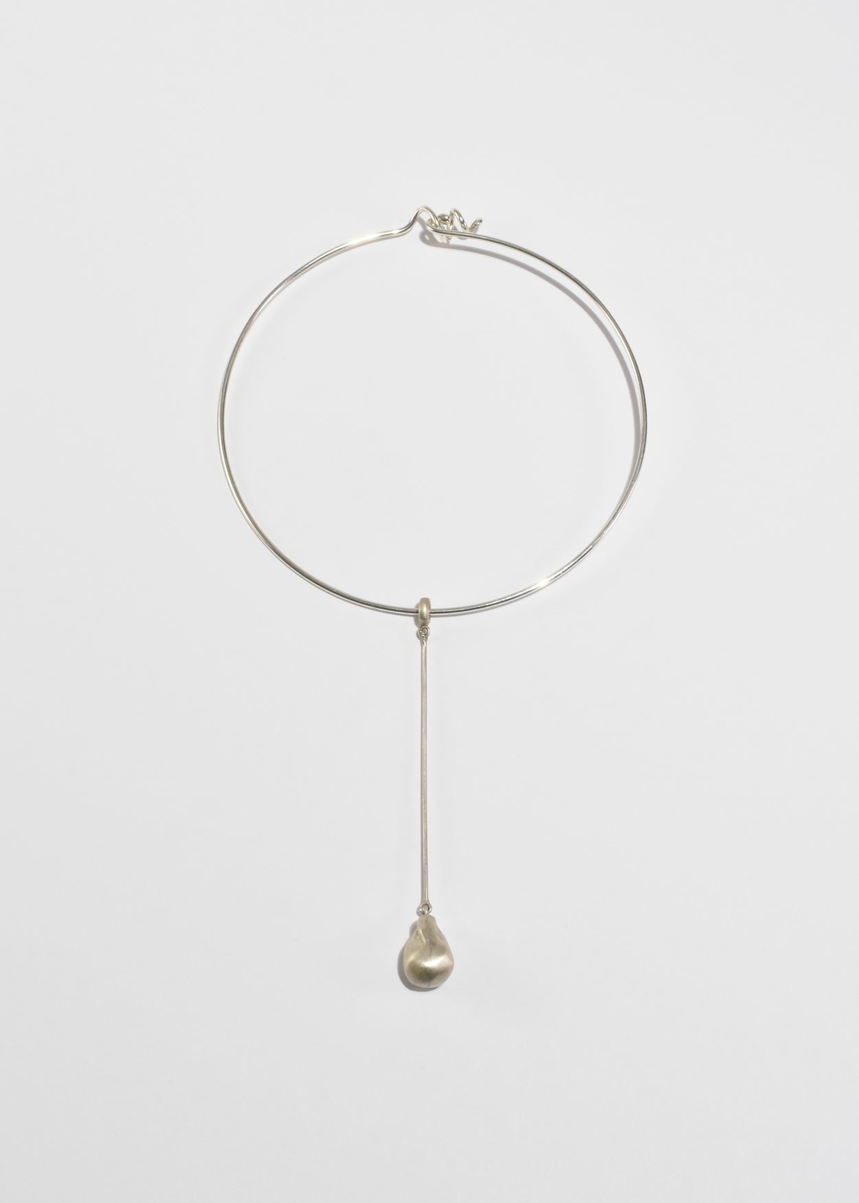 Sterling Teardrop Collar Necklace Sample