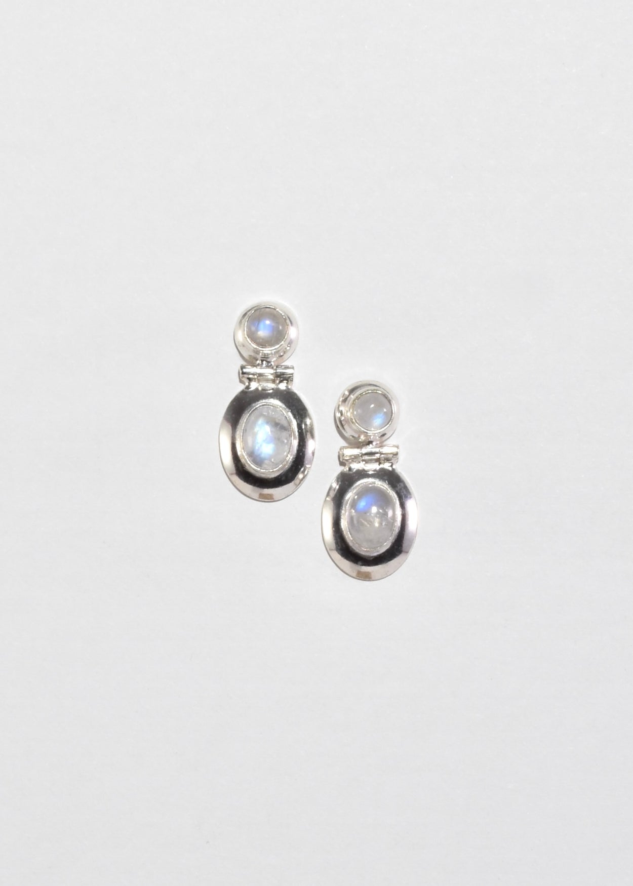 Double Moonstone Earrings