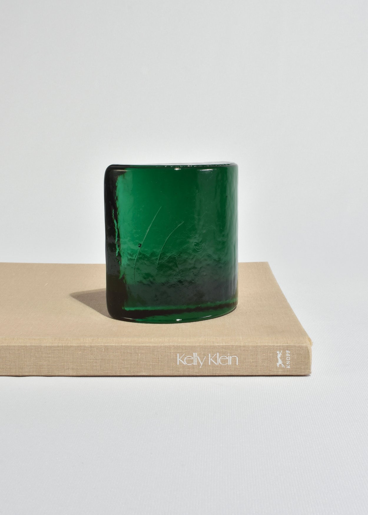 Emerald Glass Bookends
