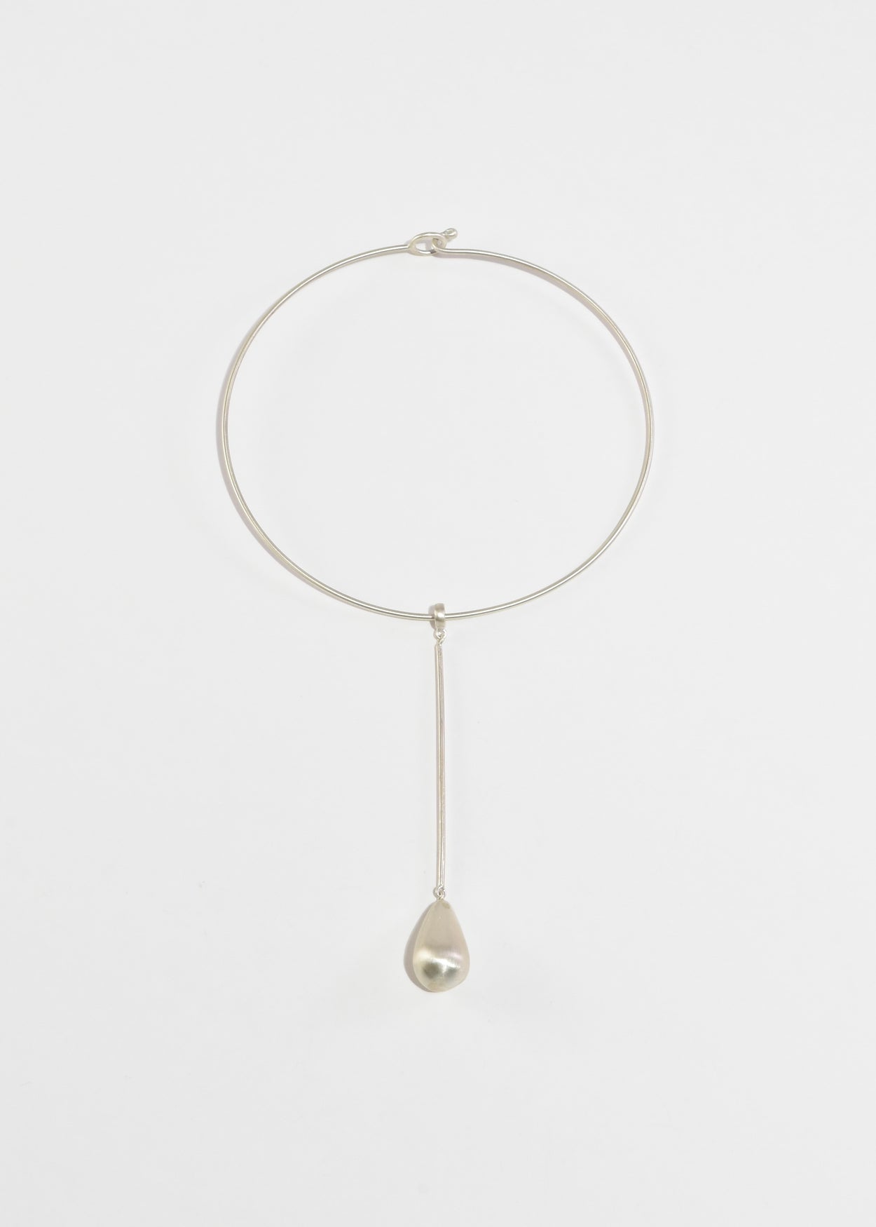 Sterling Teardrop Collar Necklace