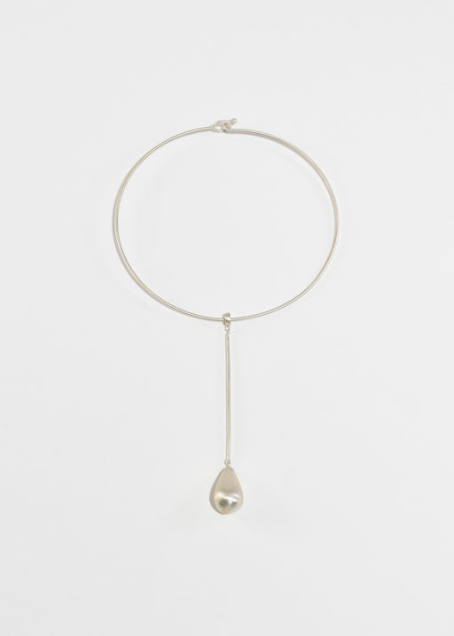 Sterling Teardrop Collar Necklace