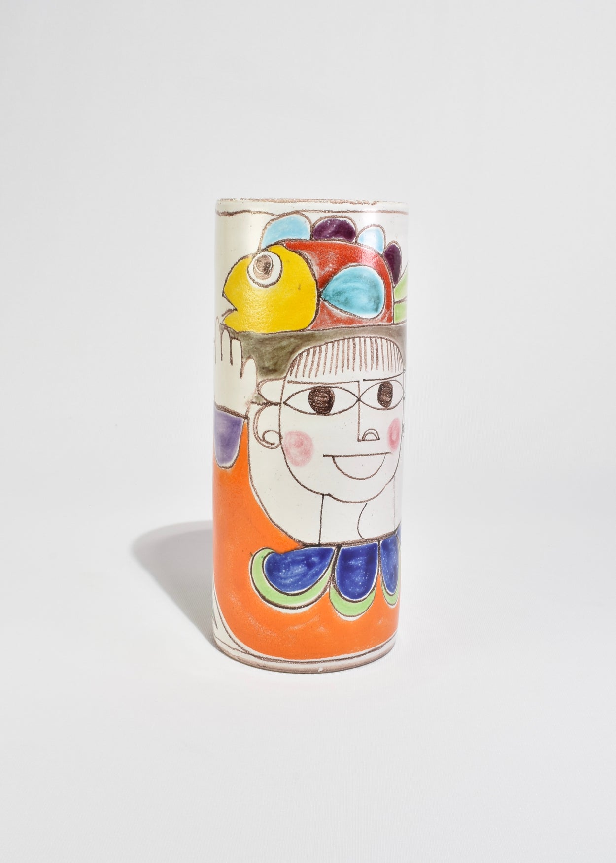 Hand-Painted Ceramic Vase