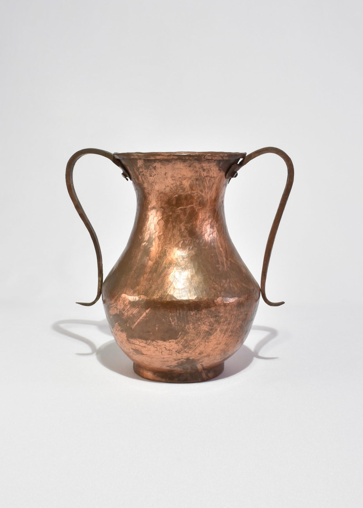 Hammered Copper Amphora Vase