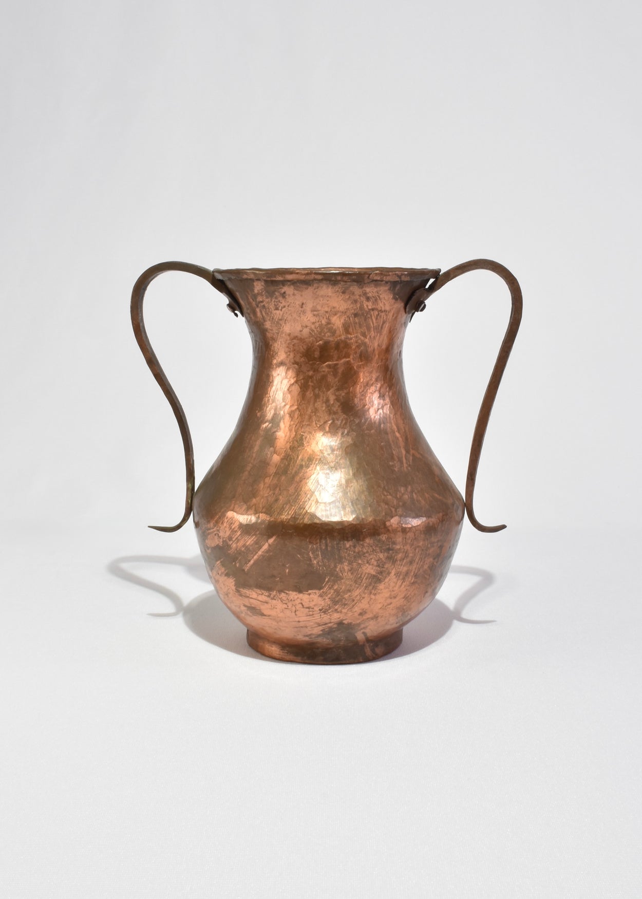 Hammered Copper Amphora Vase