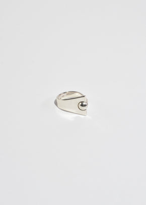 Silver Modernist Ring